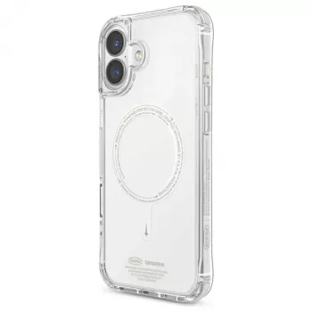 Capa SKINARMA Saido para iPhone 16 Plus 6,7 polegadas com carregamento magnético verde (Niteglow)
