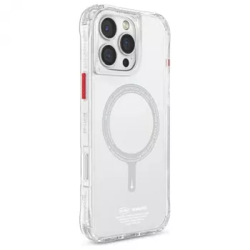 Capa SKINARMA Saido para iPhone 16 Pro 6,3 polegadas com carregamento magnético Clear