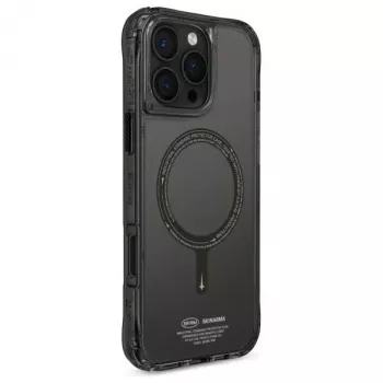 Capa Skinarma Saido para iPhone 16 Pro 6,3 polegadas com carregamento magnético preta
