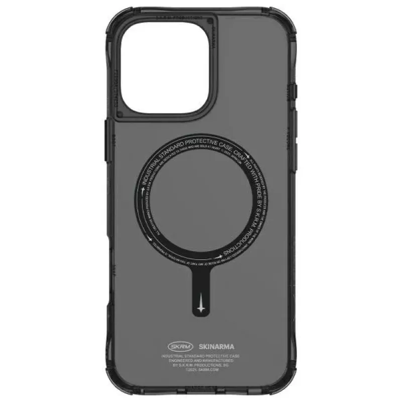 Capa Skinarma Saido para iPhone 16 Pro 6,3 polegadas com carregamento magnético preta
