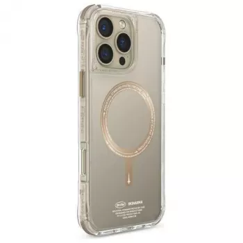 Capa SKINARMA Saido para iPhone 16 Pro 6,3 polegadas com carregamento magnético champanhe