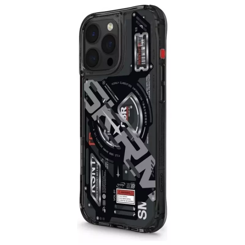 Capa Skinarma Ekho para iPhone 16 Pro 6,3 polegadas com carregamento magnético preta