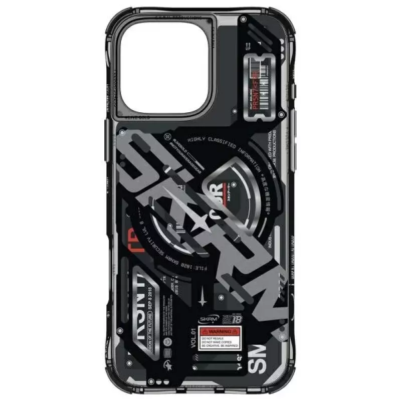 Capa Skinarma Ekho para iPhone 16 Pro 6,3 polegadas com carregamento magnético preta