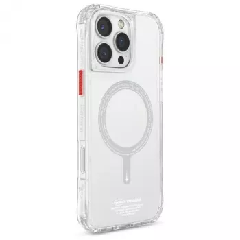 Capa com carregamento magnético SKINARMA Saido para iPhone 16 Pro Max 6,9 polegadas Clear