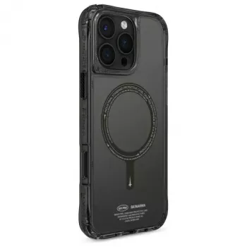 Capa Skinarma Saido para iPhone 16 Pro Max 6,9 polegadas, carregamento magnético, preta