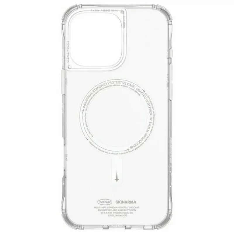 Capa SKINARMA Saido para Apple iPhone 16 Pro Max 6,9 polegadas com carregamento magnético verde (Niteglow)