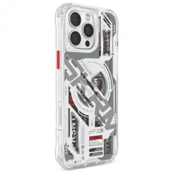 Capa com carregamento magnético SKINARMA Ekho para Apple iPhone 16 Pro Max 6,9 polegadas transparente