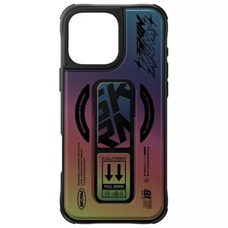Capa com suporte de aderência e carregamento magnético SKINARMA Kira Kobai para iPhone 16 Pro Max 6,9 polegadas Hologram