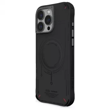 Capa SKINARMA Mecha para Apple iPhone 16 Pro Max 6,9 polegadas com carregamento magnético preta