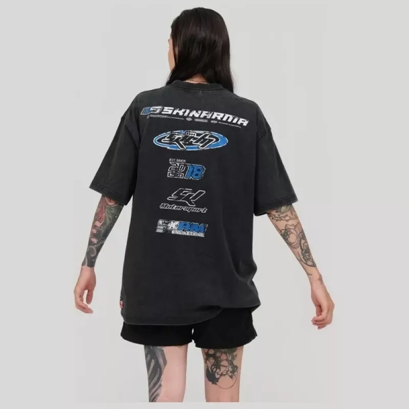 T-shirt SKINARMA Asphalt preta M