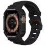Capa e bracelete 2 em 1 Skinarma Mecha para Apple Watch Ultra 49 mm - preta