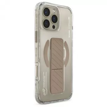 Capa Skinarma Axon com carregamento magnético + suporte de mão para iPhone 16 Pro 6,3
