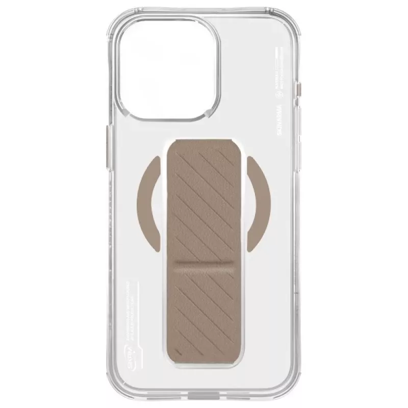 Capa Skinarma Axon com carregamento magnético + suporte de mão para iPhone 16 Pro 6,3
