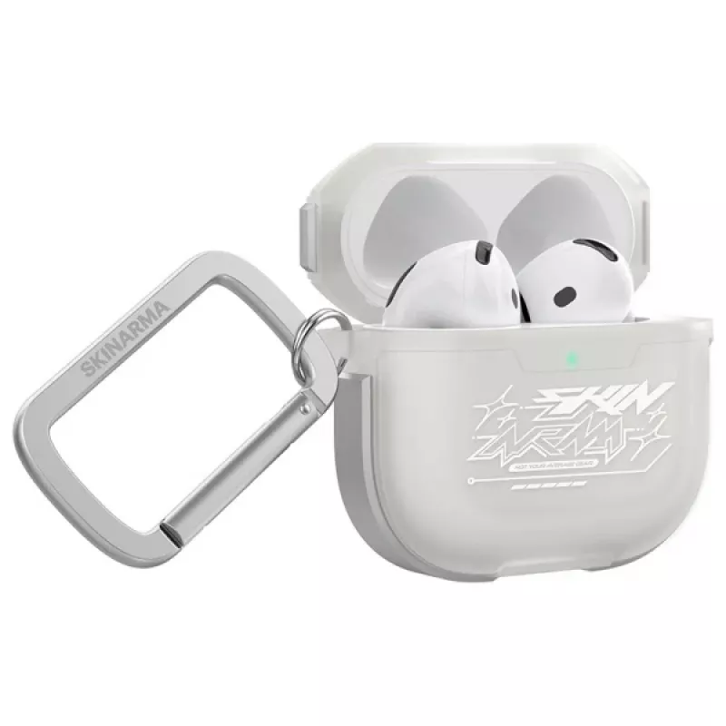 Capa Skinarma Kinzoku para AirPods 4, frost
