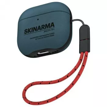 Capa Skinarma Spunk para AirPods 4, azul