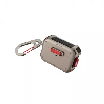 Capa protetora Skinarma Mecha para AirPods Pro 2, champanhe