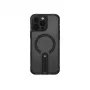 Capa com suporte rotativo 360 com carregamento magnético Skinarma Helix para iPhone 16 Pro preta