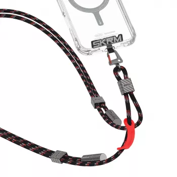 Cabo de cordão 2 em 1 USB-C para USB-C Skinarma Dyno Ve, 80 cm, preto
