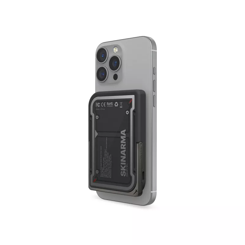 Power bank Skinarma Nexus Mecha Magnetic Kick-Stand 5000mAh 20W PD USB-C MagSafe preta