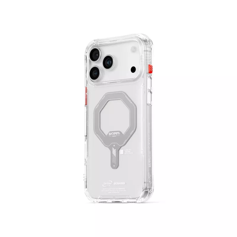 SKINARMA Saido Capa de Carregamento Magnética para Apple iPhone 17 Pro, Transparente