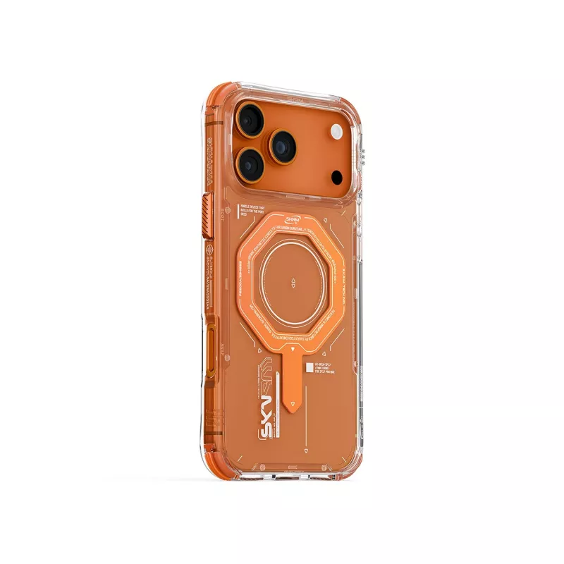 Skinarma Magma Capa de Carregamento Magnética para iPhone 17 Pro Max, Laranja