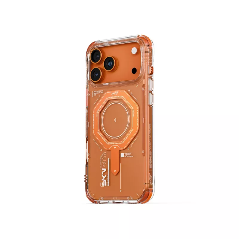 Skinarma Magma Capa de Carregamento Magnética para iPhone 17 Pro Max, Laranja