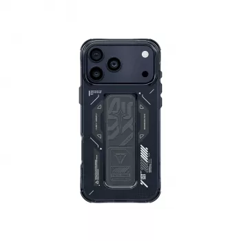 SKINARMA Helio Capa para iPhone 17 Pro Carregamento Magnético + Grip Stand Graphite