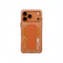 Skinarma Helio Capa para iPhone 17 Pro Max Carregamento Magnético + Grip Stand Laranja