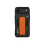 Capa SKINARMA Haxa com anel magnético Mag-Charge e suporte com pega para Apple iPhone Air, preto (SK-2025IP6.6-HAXA-GRA)