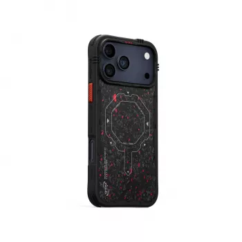 Capa Skinarma Vektor para iPhone 17 Pro com carregamento magnético, preto