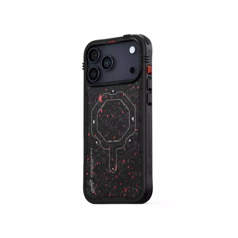 Capa Skinarma Vektor para iPhone 17 Pro Max com carregamento magnético, preto