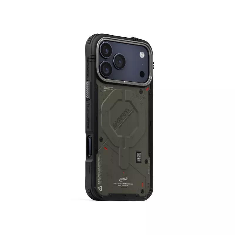 Capa Skinarma Vigor MagSafe para iPhone 17 Pro Max, verde