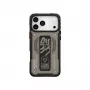 Capa Skinarma Aegis para iPhone 17 Pro com carregamento magnético + suporte com pega, cinzento