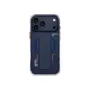 Capa Skinarma Haxa com carregamento magnético + suporte com pega para Apple iPhone 17 Pro Max, azul