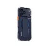 Capa Skinarma Haxa com carregamento magnético + suporte com pega para Apple iPhone 17 Pro Max, azul