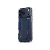 Capa Skinarma Haxa com carregamento magnético + suporte com pega para Apple iPhone 17 Pro Max, azul