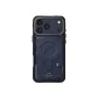 Capa SKINARMA Vigor com anel magnético Mag-Charge para Apple iPhone 17 Pro Max, azul-marinho (SK-IP17PM-VGR-BLU)