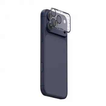 Protetor de lente da câmara totalmente mate Skinarma Magma para iPhone 17 Pro, azul
