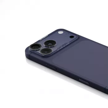 Protetor de lente da câmara totalmente mate Skinarma Magma para iPhone 17 Pro, azul