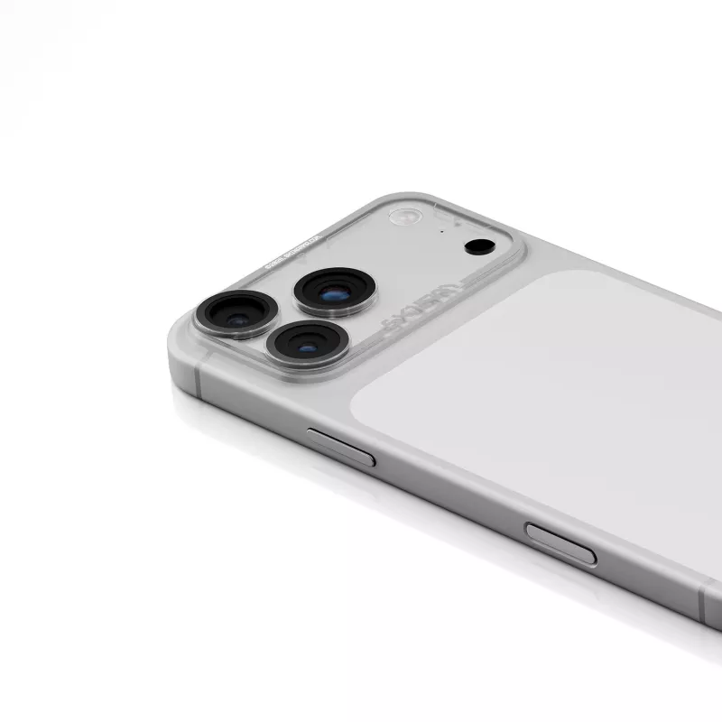 Protetor de lente da câmara totalmente mate Skinarma Magma para iPhone 17 Pro - cinzento