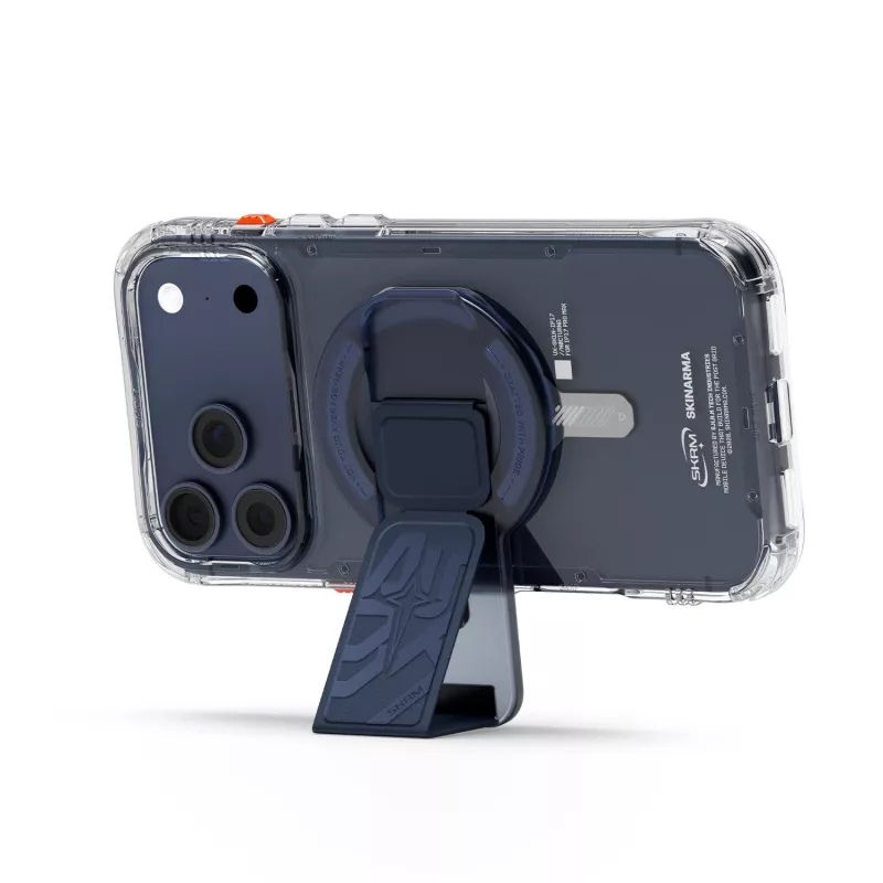 SKINARMA Arch XEPhaze Smart Grip-Stand Suporte e Grip Magnético para Telemóvel Azul