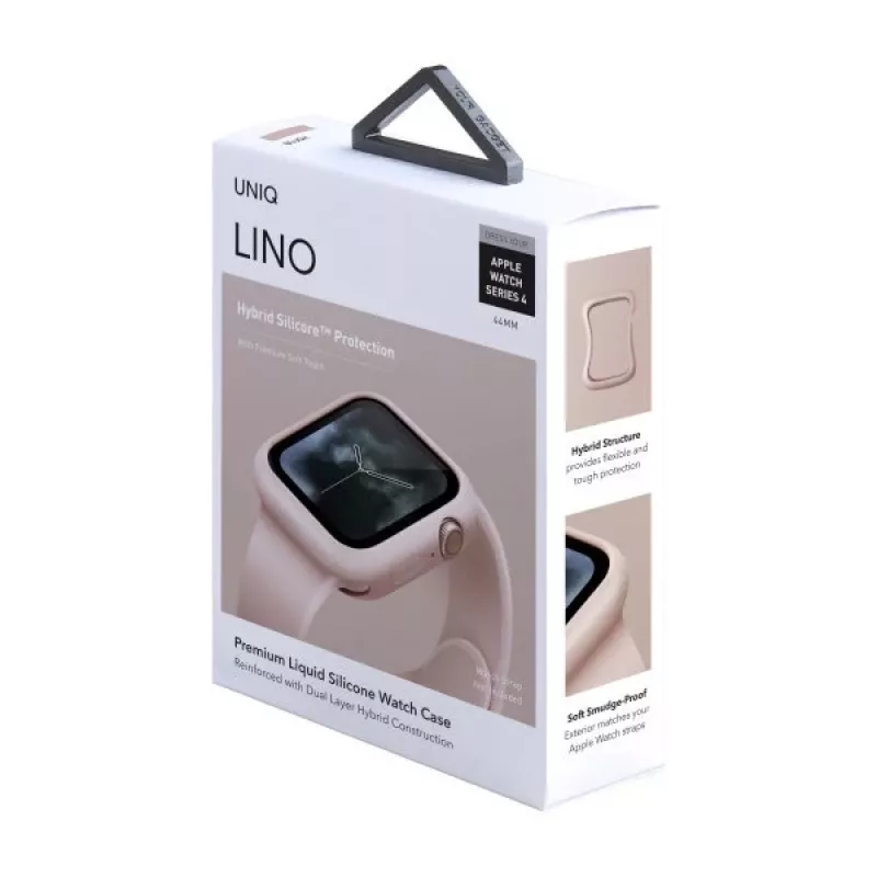 UNIQ Lino Capa para Apple Watch Série 4/5/6/SE/SE3 44mm - Blush Pink