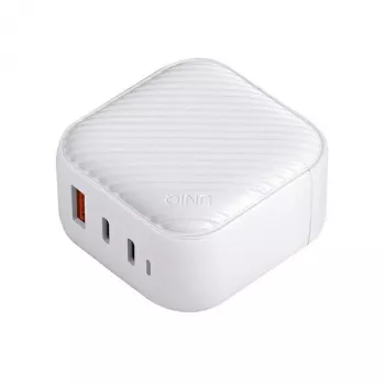 Carregador de parede UNIQ Verge Pro 66W GaN USB-C Cloud White
