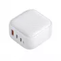 Carregador de parede UNIQ Verge Pro 66W GaN USB-C Cloud White