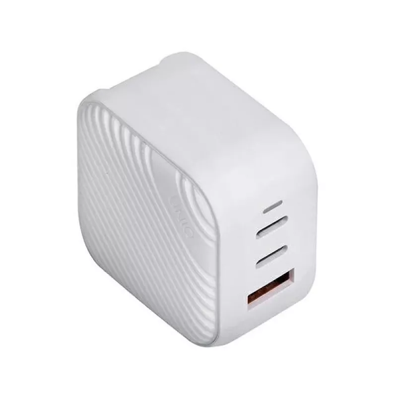 Carregador de parede UNIQ Verge Pro 66W GaN USB-C Cloud White