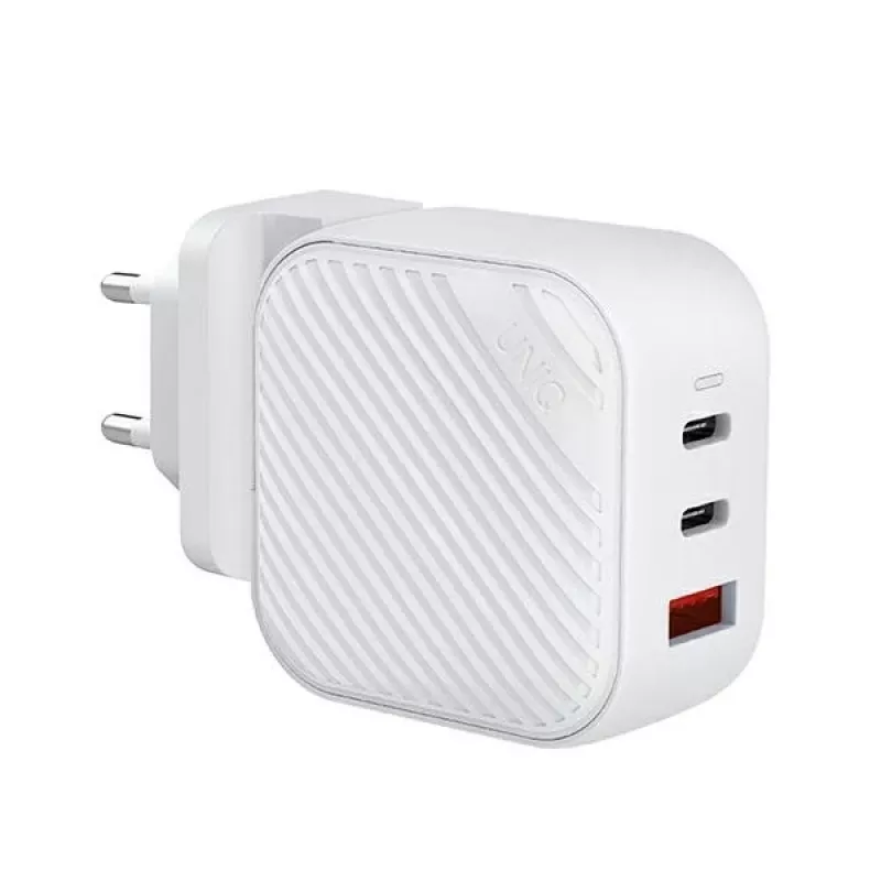 Carregador de parede UNIQ Verge Pro 66W GaN USB-C Cloud White