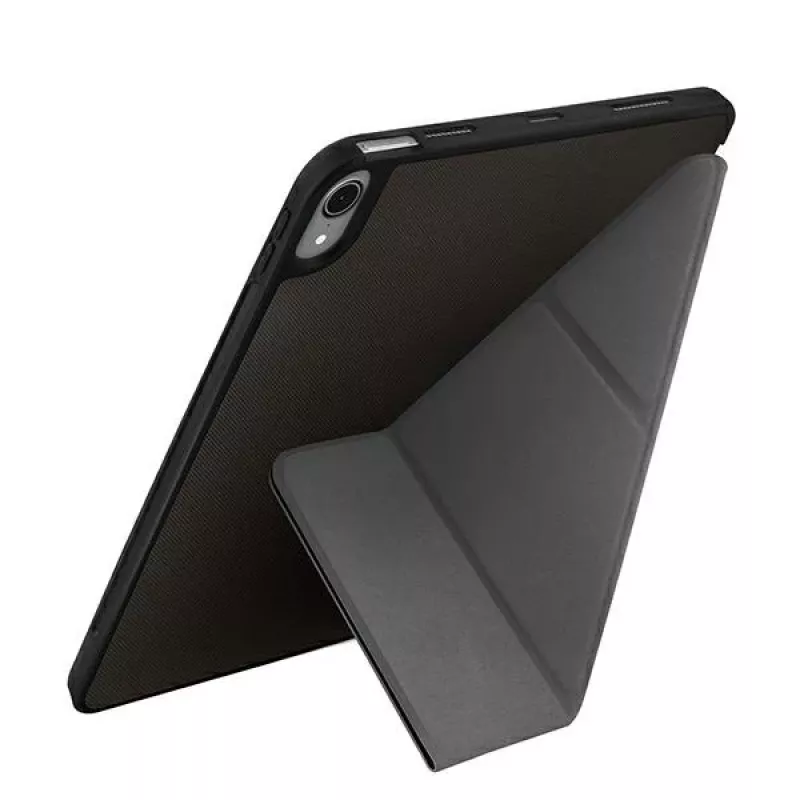 UNIQ Transforma Rigor Capa Folio para iPad Air 10,9 polegadas (4.ª/5.ª Geração) - Cinzento antracite com revestimento antimicrobiano