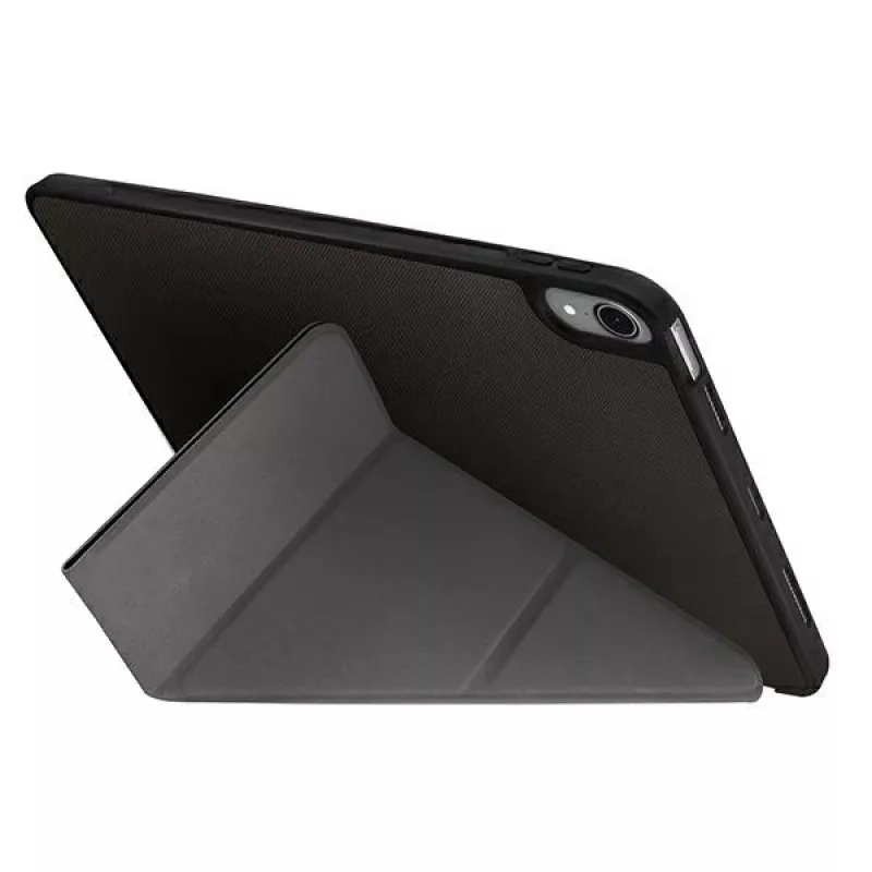 UNIQ Transforma Rigor Capa Folio para iPad Air 10,9 polegadas (4.ª/5.ª Geração) - Cinzento antracite com revestimento antimicrobiano