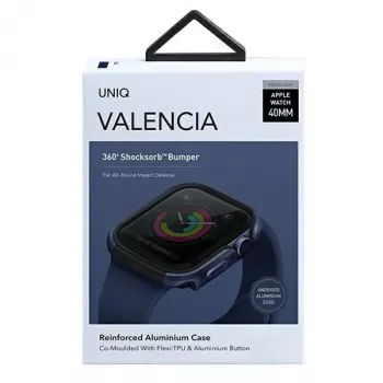 UNIQ Valencia Capa Protetora para Apple Watch Série 4/5/6/SE/SE3 40mm - Atlantic Blue