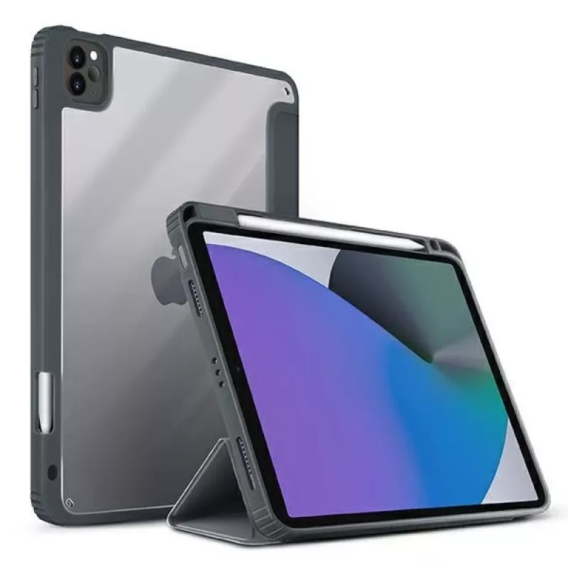 UNIQ Moven Capa para iPad Pro 11 (2021/2020) e iPad Air 10.9 (2022/2020) com proteção antimicrobiana - Cinzento antracite